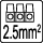 rodzaj przyłącza (Rodzaj przyłącza: złączka trzytorowa 2,5mm2) rodzaj przyłącza